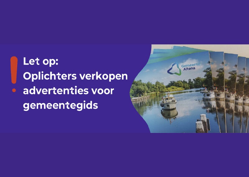 Oplichters verkopen advertenties voor gemeentegids