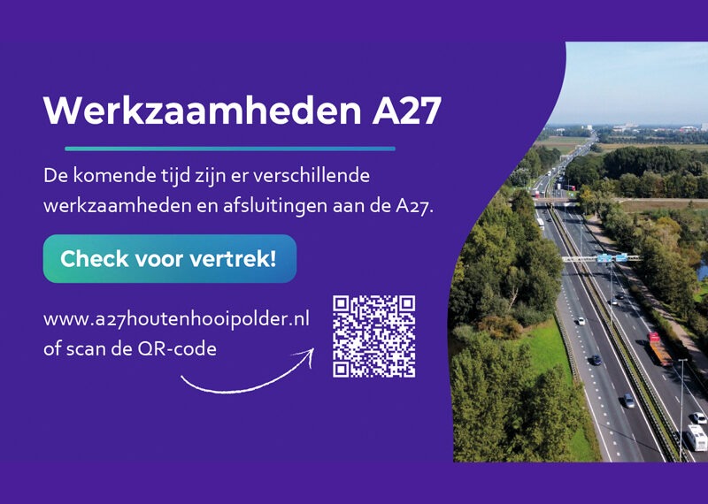 Weekendafsluiting A27 van 24 april tot&hellip;